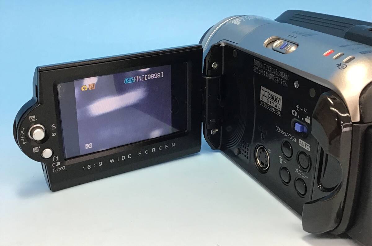 通電OK Victor デジタルビデオカメラ EVERIO GZ-MG77-B ハードディスク ムービー HDD 光学機器 エブリオ ビクターの画像5
