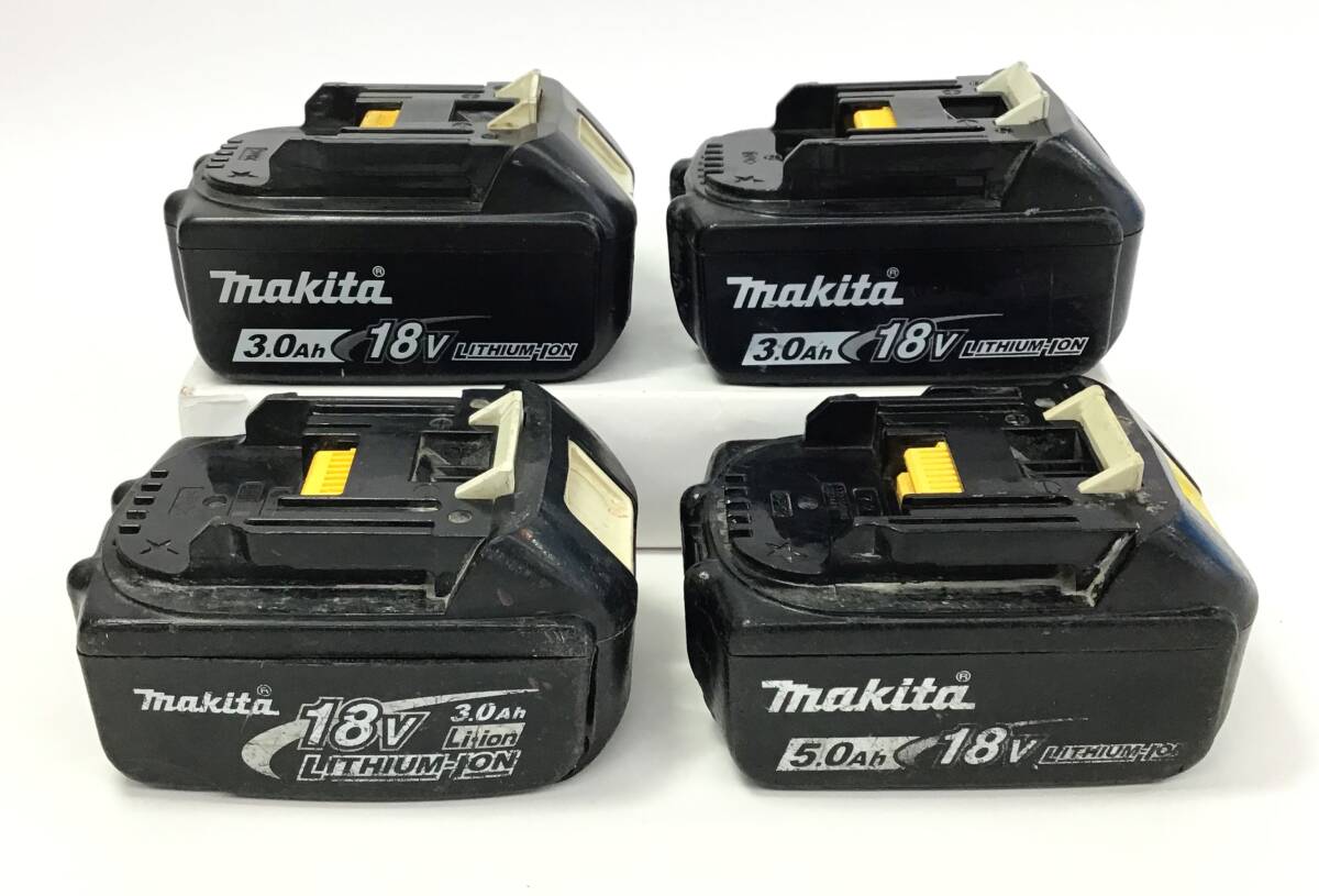 4個セット マキタ リチウムイオンバッテリ BL1850B/BL1830/BL1830B 3.0Ah 5.0Ah 18V 部品 パーツ取り 電動工具 まとめて makitaの画像1