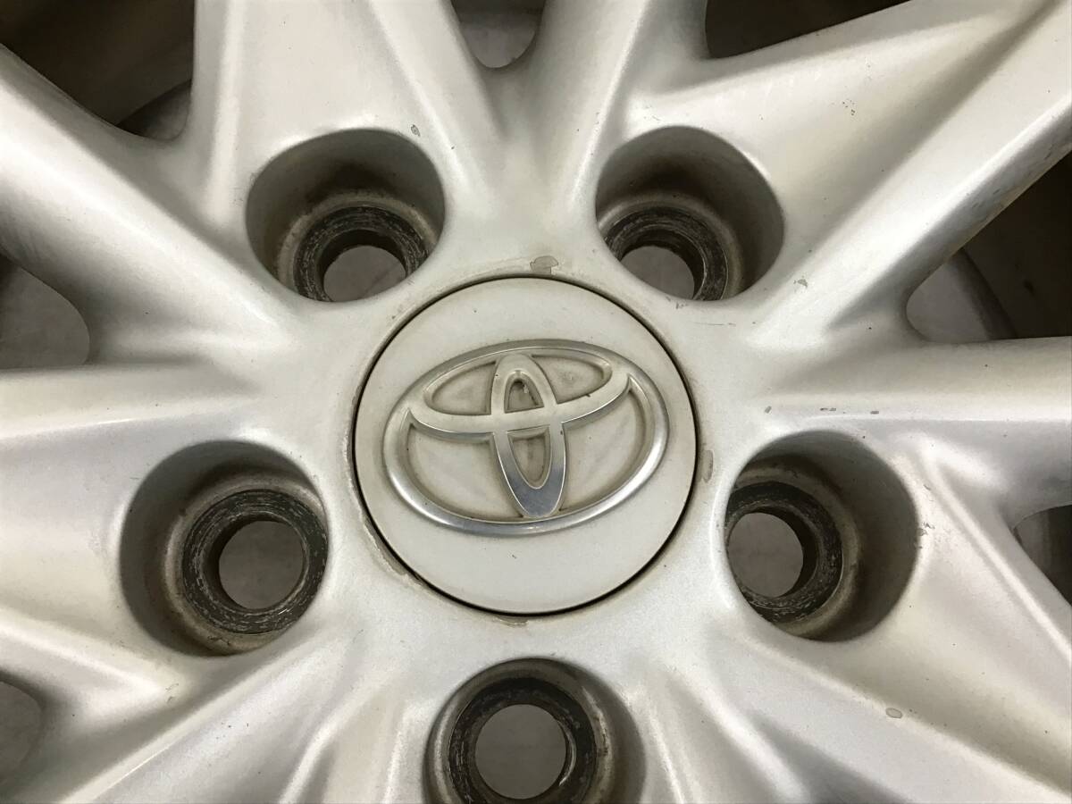 4本セット TOYOTA 純正 ホイール プリウスα 17インチ 17×7J 114.3 5H タイヤ YOKOHAMA BluEarth-GT 215/50R17 20年製 19年製 トヨタ_画像4