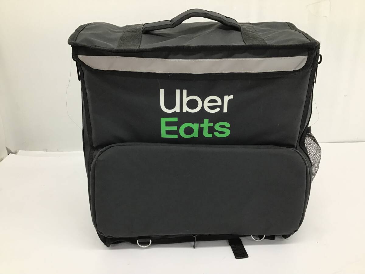 Uber Eats デリバリー バッグ かばん リュック 保温 保冷 配達 配達員 大容量 ロゴ 黒/ブラック 鞄 デイパック ウーバーイーツの画像1