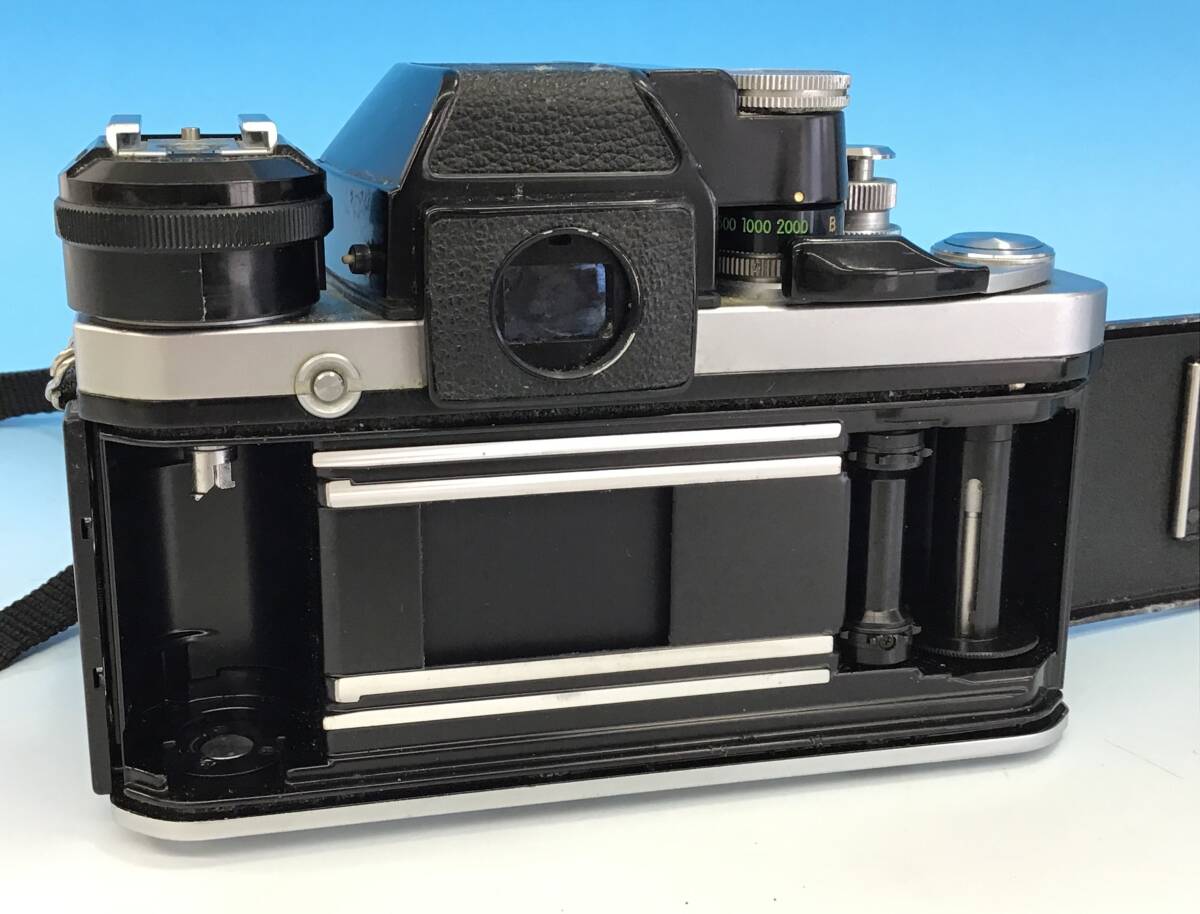 Nikon F2 フォトミック 一眼レフ フィルム カメラ ボディ シルバー/レンズ nikkor 28mm f3.5/レンズフード HS-8 昭和 レトロ ニコン の画像8