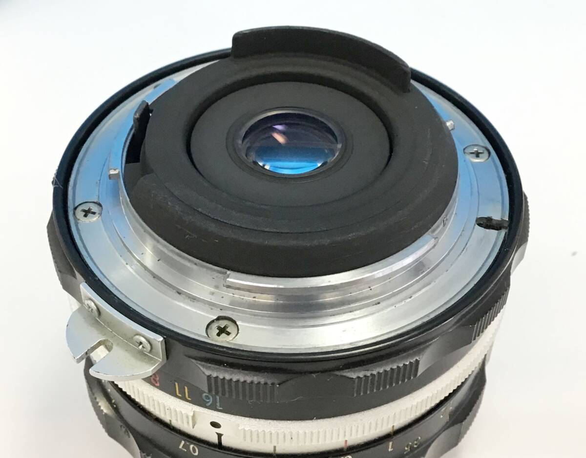 Nikon F2 フォトミック 一眼レフ フィルム カメラ ボディ シルバー/レンズ nikkor 28mm f3.5/レンズフード HS-8 昭和 レトロ ニコン の画像6