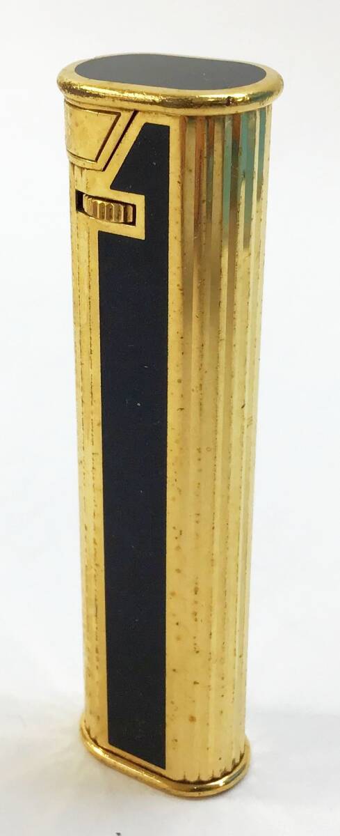 dunhill ライター ブラック×ゴールド 黒×金 楕円 ローラー式 SWISS MADE 喫煙具 喫煙グッズ コレクション 雑貨 ダンヒルの画像3