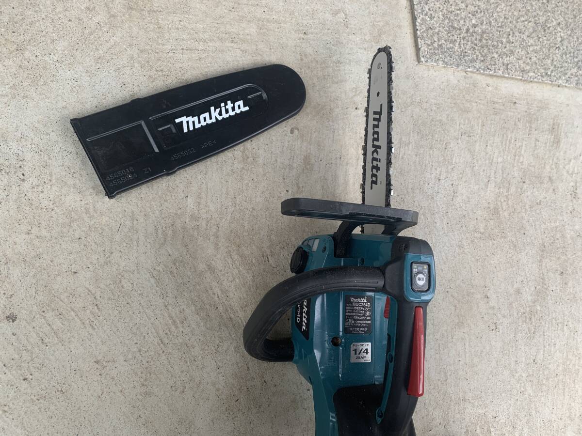 送料込み　makita　マキタ　MUC254D　チェンソー　250mm　18V　※本体のみ　動作確認済み　中古品_画像2