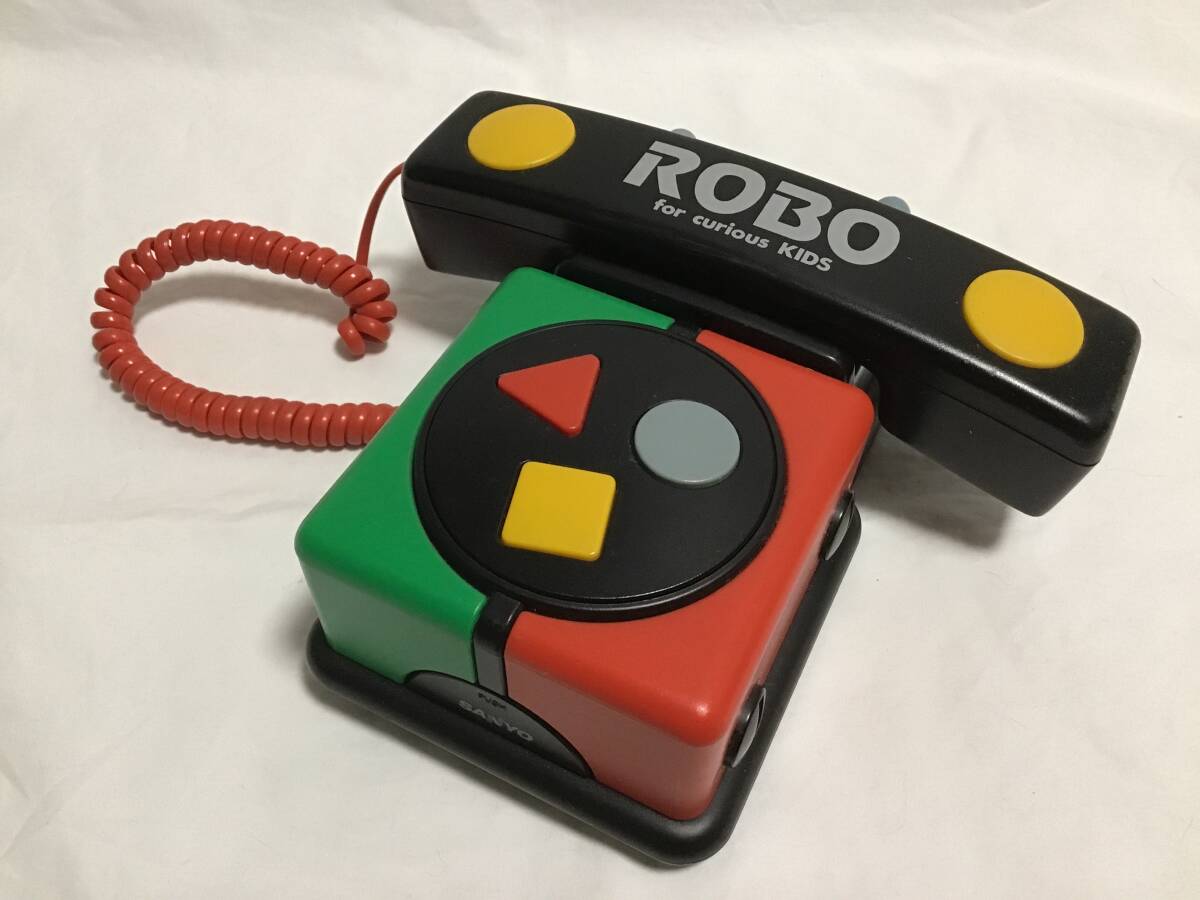 SANYO サンヨー ROBO-04 でんわくん キッズ電話機 昭和レトロ アンティーク コレクション コレクター _画像1