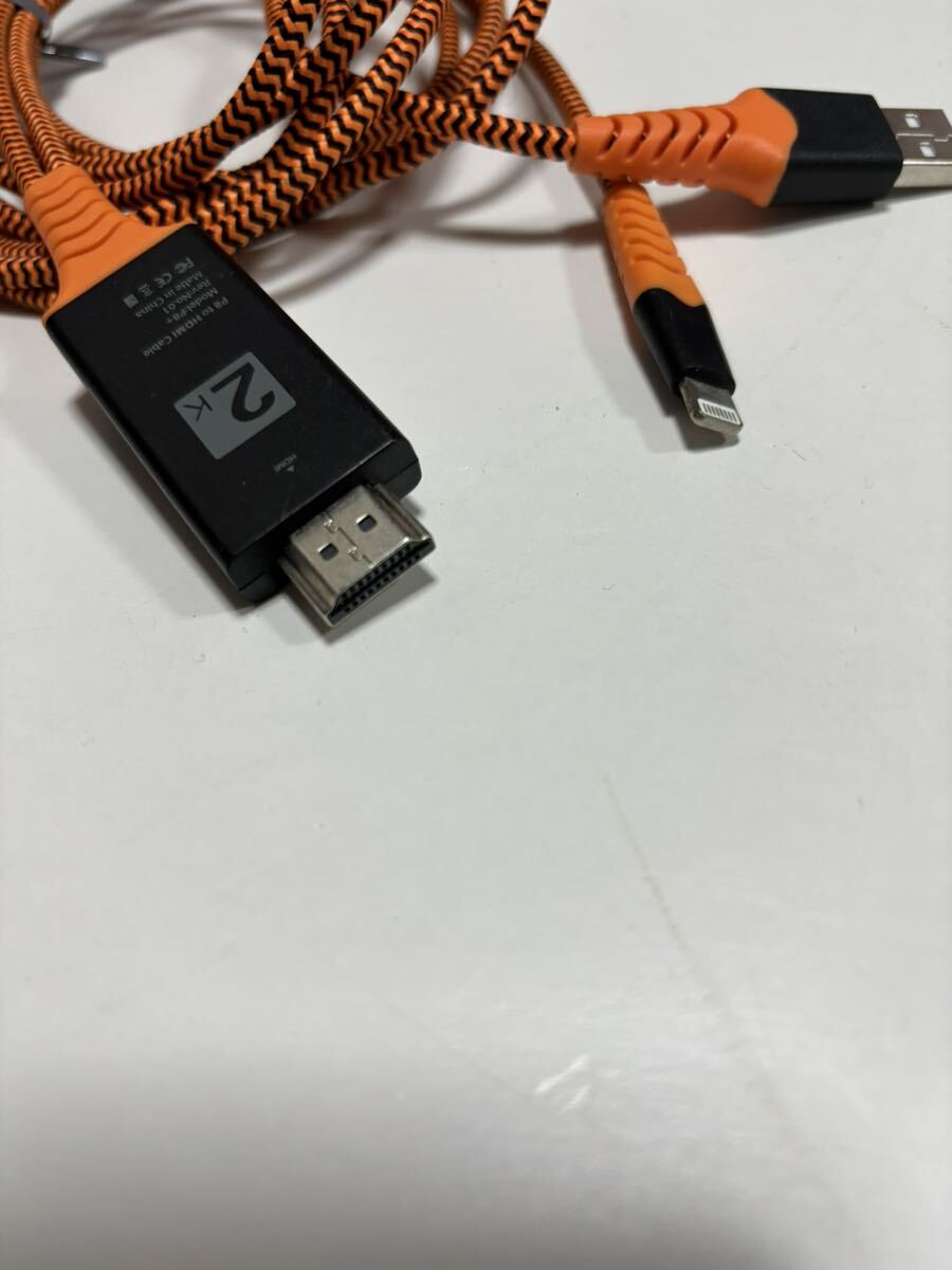 iPhone HDMI ミラーリングケーブル ２Ｋ HDMI mirroring Adapterの画像5