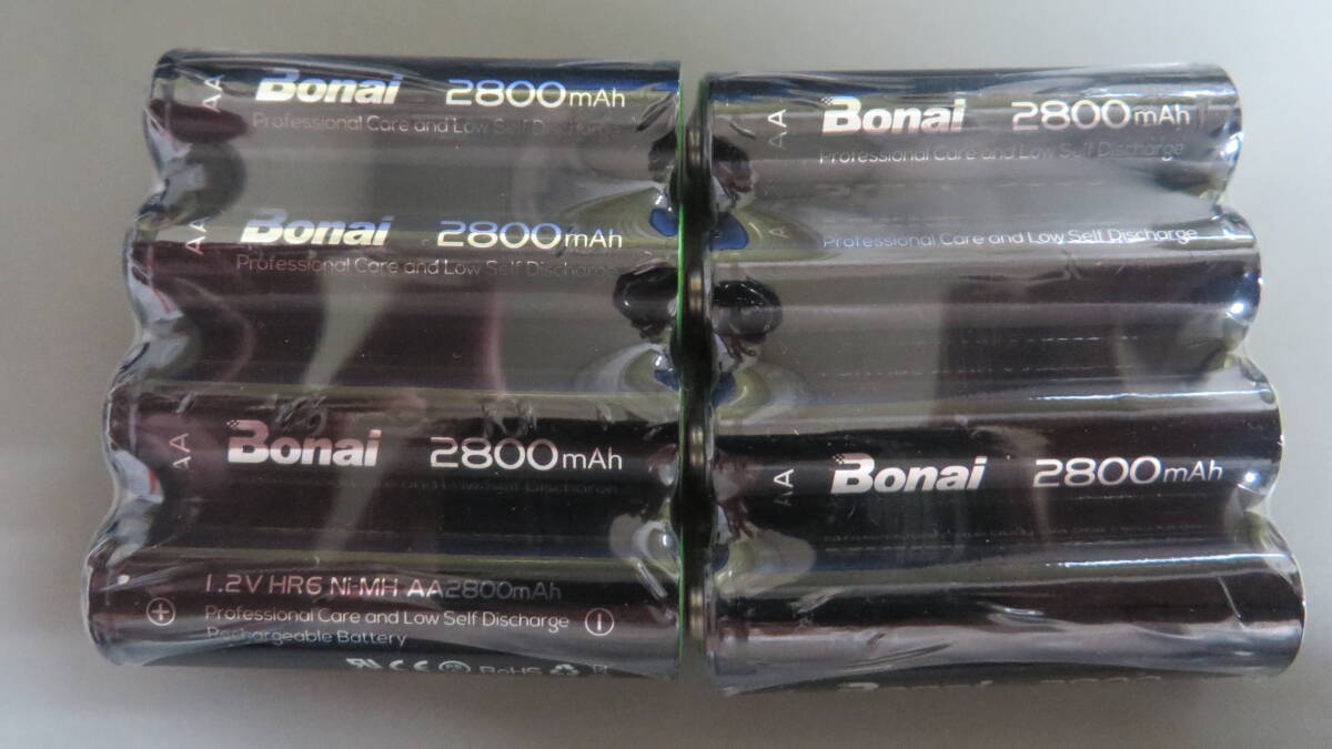 単3充電池８個　Bonai 2800mAh　未開封　③_画像1