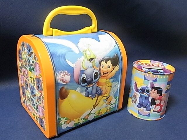  Disney store limitation Lilo & Stitch trunk can to leisure box 2005 year empty can savings box can Disney postage Y510