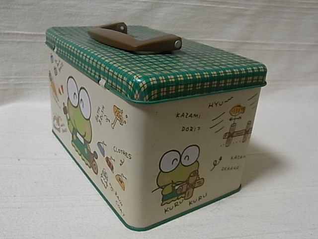  Kero Kero Keroppi trunk can 1991 year Vintage made in Japan retro Sanrio regular goods can case postage Y510~ other 