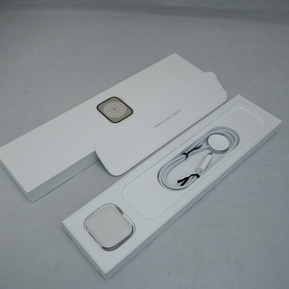 Apple Watch アップルウォッチ Series 8 GPSモデル 41mm A2770 スターライトアルミニウムケース スターライトスポーツバンド MNP63J/A_画像9