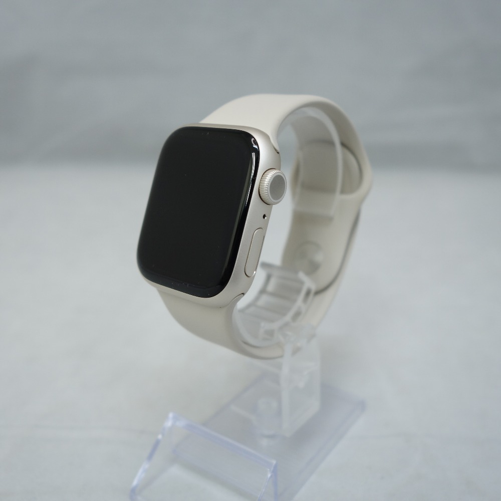 Apple Watch アップルウォッチ Series 8 GPSモデル 41mm A2770 スターライトアルミニウムケース スターライトスポーツバンド MNP63J/A_画像1