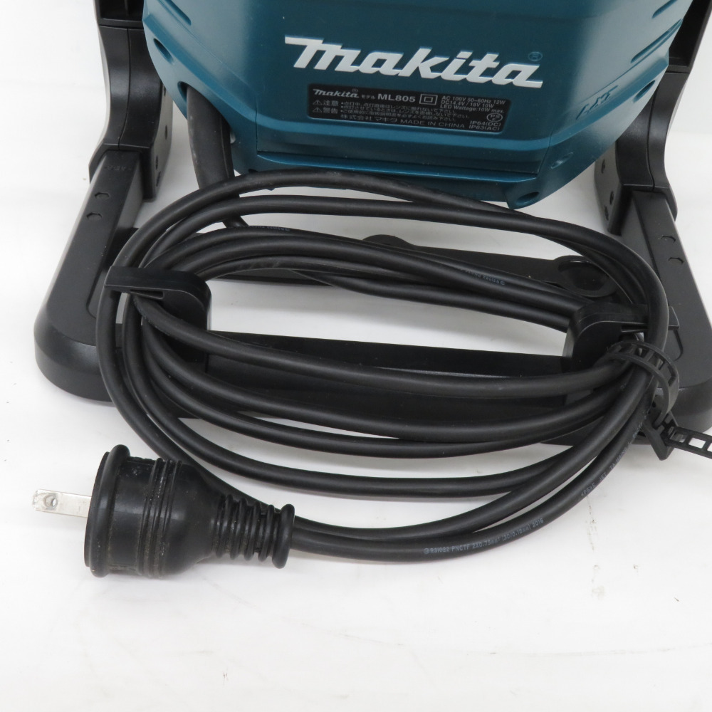 makita マキタ 14.4/18V対応 充電式LEDスタンドライト 本体のみ ACアダプタ付 ML805 中古_画像9