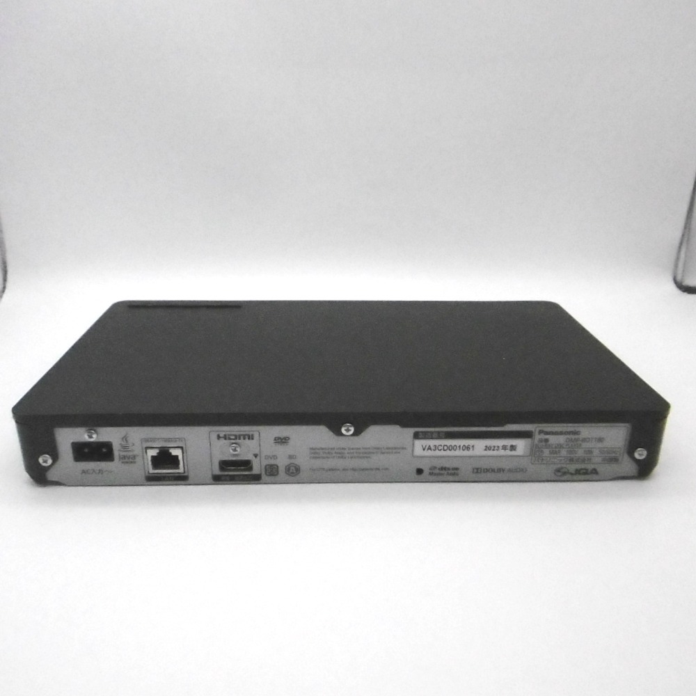 パナソニック ブルーレイディスクプレーヤー DMP-BDT180-K 4Kアップコンバート対応 2023年製_画像2