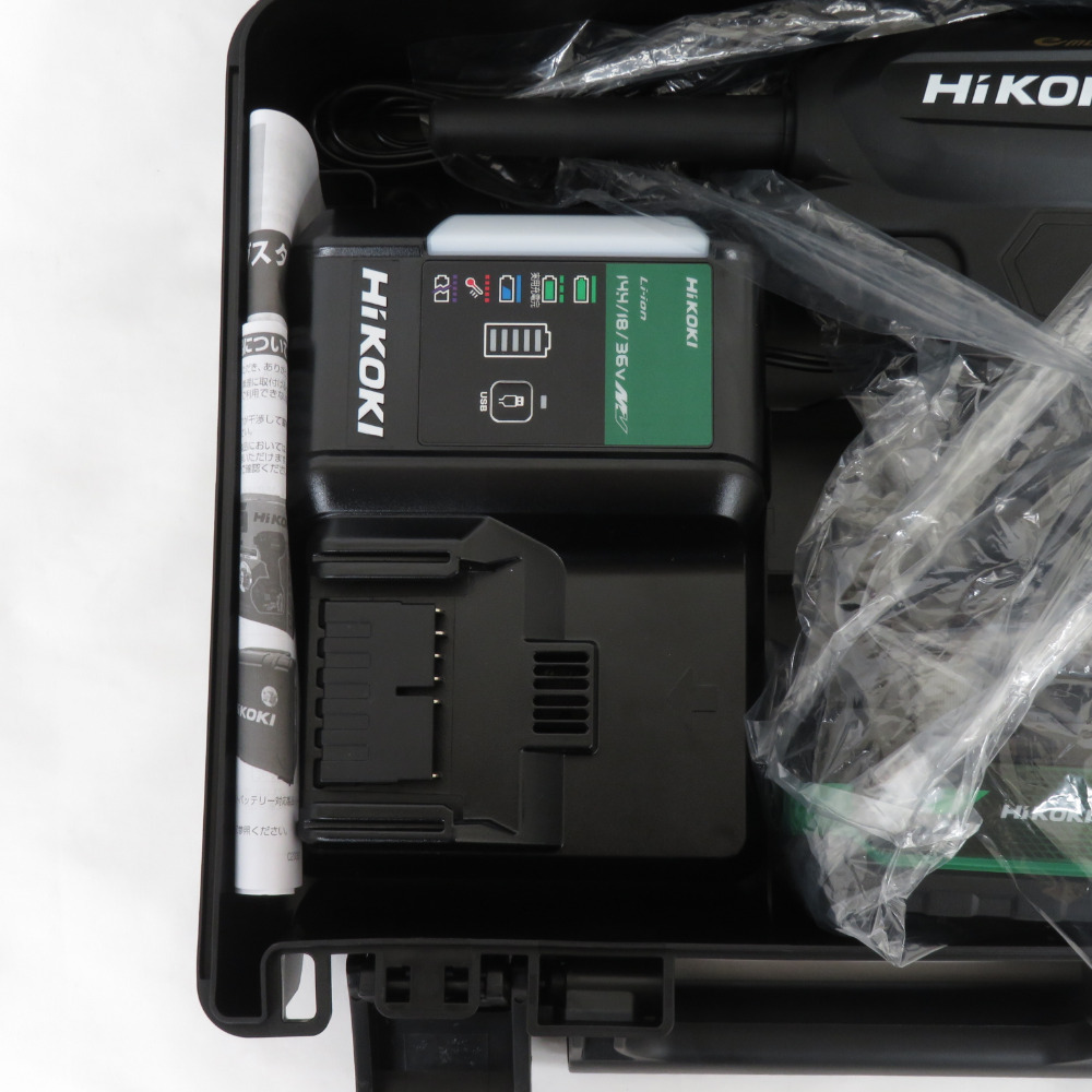 HiKOKI ハイコーキ 18V 5.0Ah コードレスエアダスタ ブラック/ゴールド ケース・充電器・新型バッテリ2個セット RA18DA(2XPZ)(BG) 未使用品_画像4