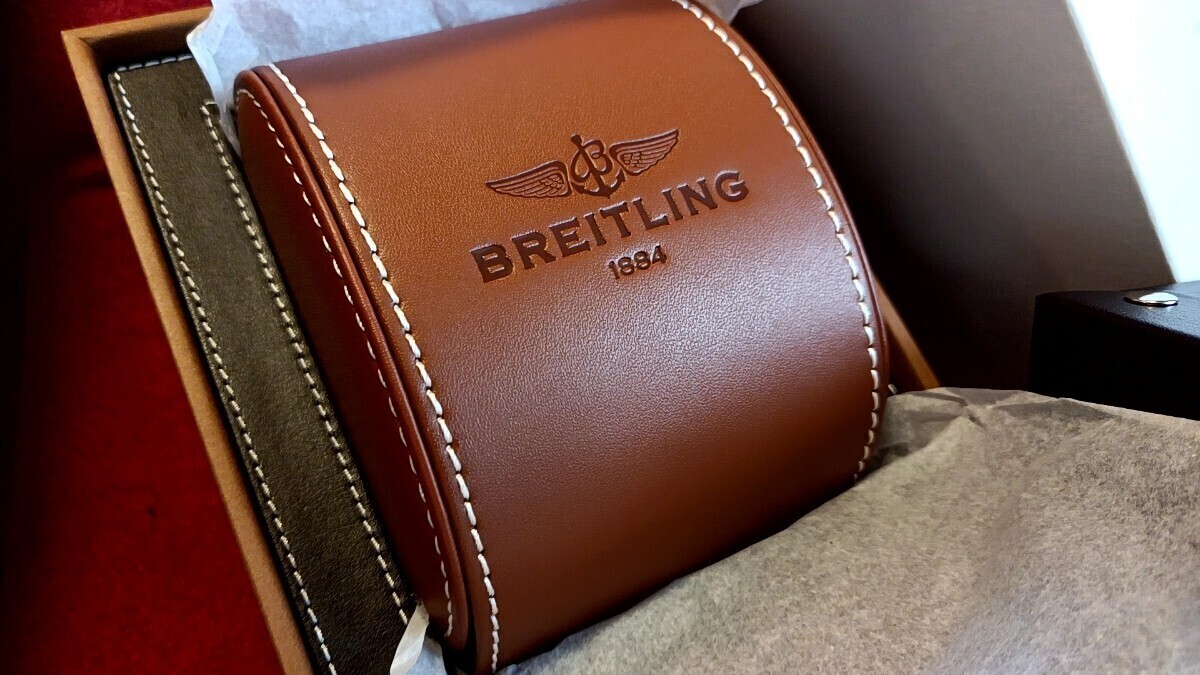 ■ BREITLINGブライトリング 時計用レザーBOX 未使用 非売品■ 箱 時計用 ウォッチケース の画像1