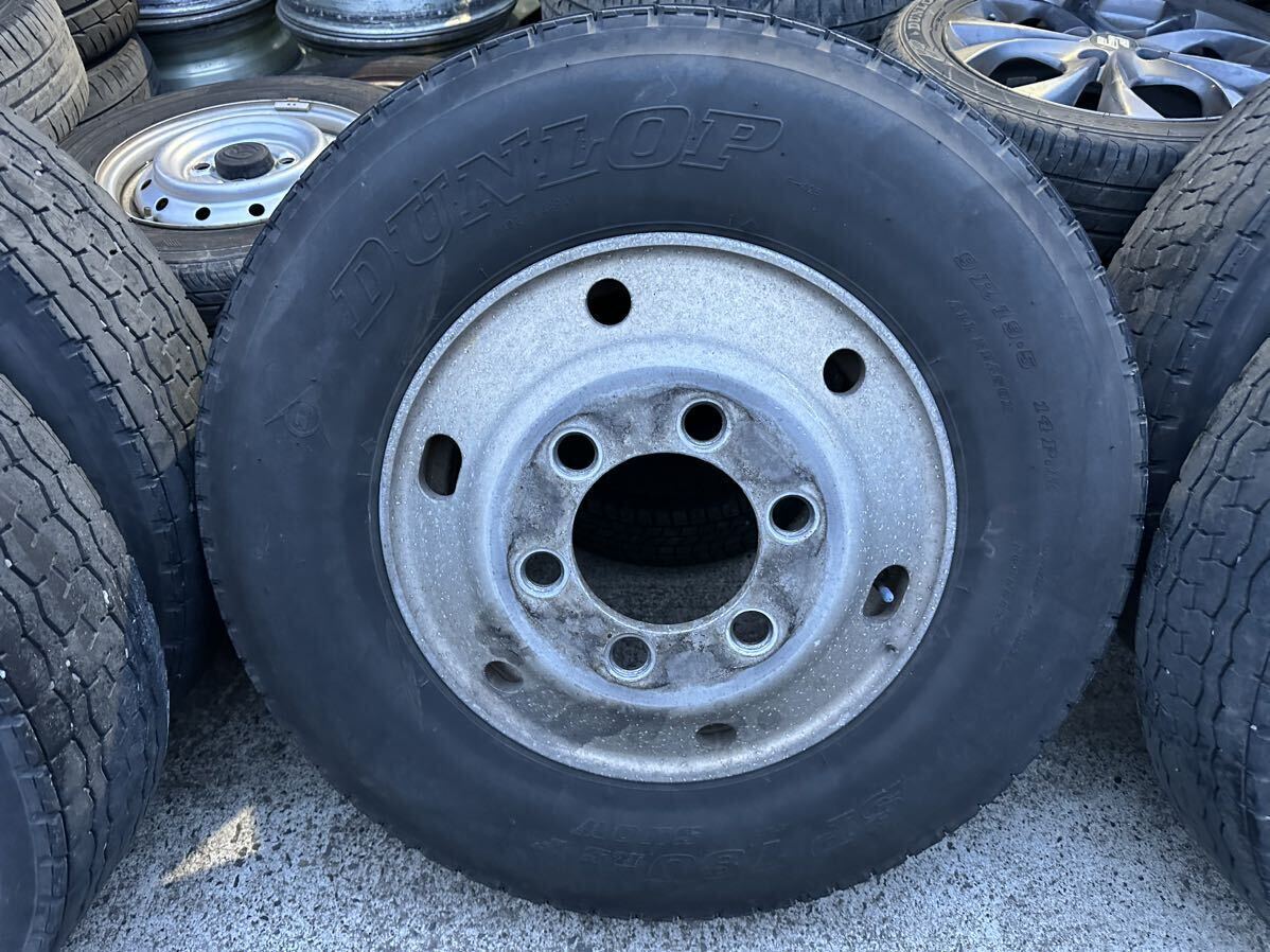  truck bus for 9R19.5 (14PR) Dunlop SP780 aluminium wheel 19.5x6.00 135 6 hole JIS standard 6 pcs set wheel only possibility personal delivery possibility 
