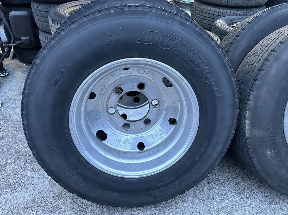  truck bus for 9R19.5 (14PR) Dunlop SP780 aluminium wheel 19.5x6.00 135 6 hole JIS standard 6 pcs set wheel only possibility personal delivery possibility 