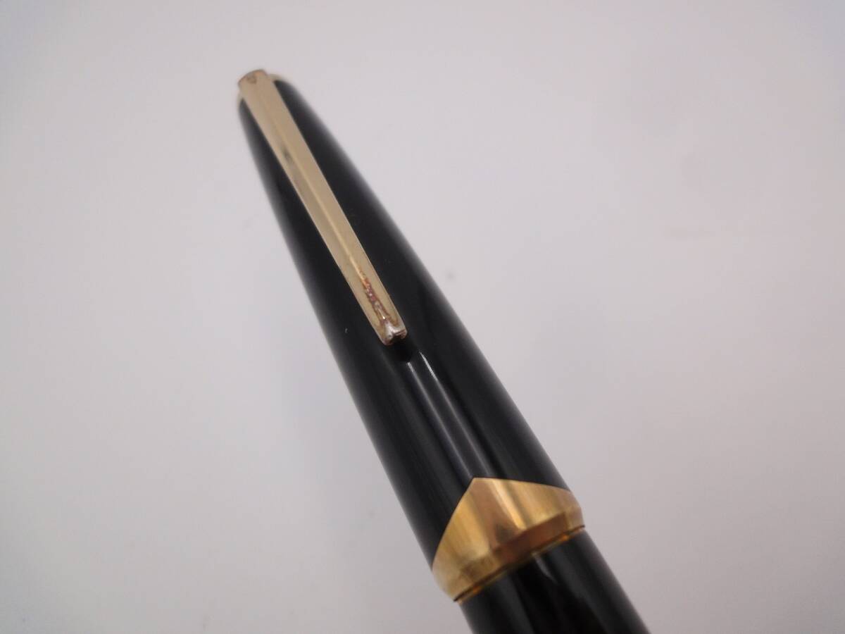 【1円スタート】MONTBLANC 万年筆 121 万年筆 ペン先刻印 750 モンブラン インク切れ？ 筆記未確認 ジャンク品扱い K18 18金 ブラックの画像8