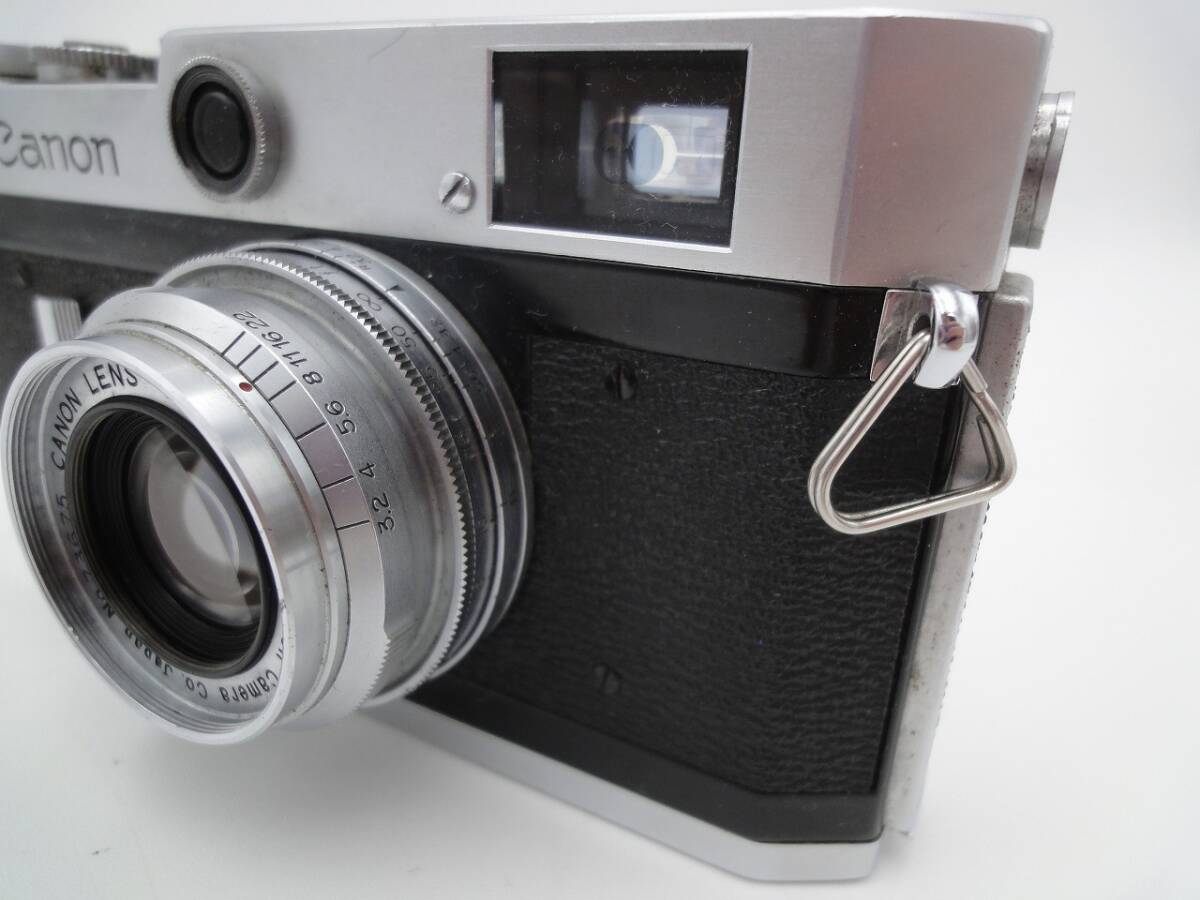 【1円スタート】 CANON P レンジファインダー フィルムカメラ レンズ 35mm f3.2 Canon LENS キャノン メタル レンズキャップ _画像5