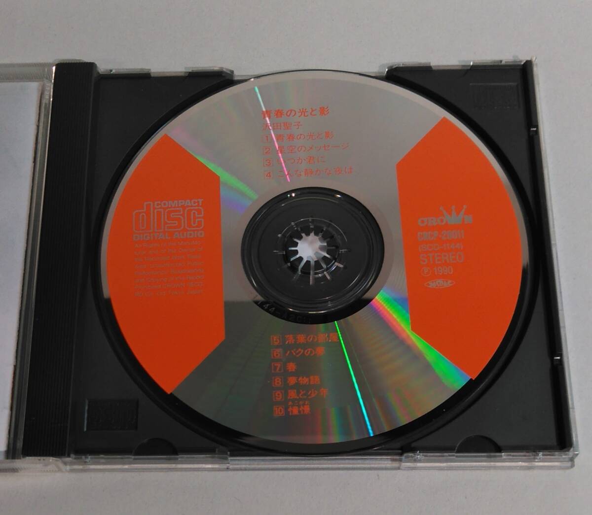 CD / 美盤 / 状態良好 / 沢田聖子 / 青春の光と影 / 1990年盤 / PANAM / CRCP-28011 / 30143の画像4