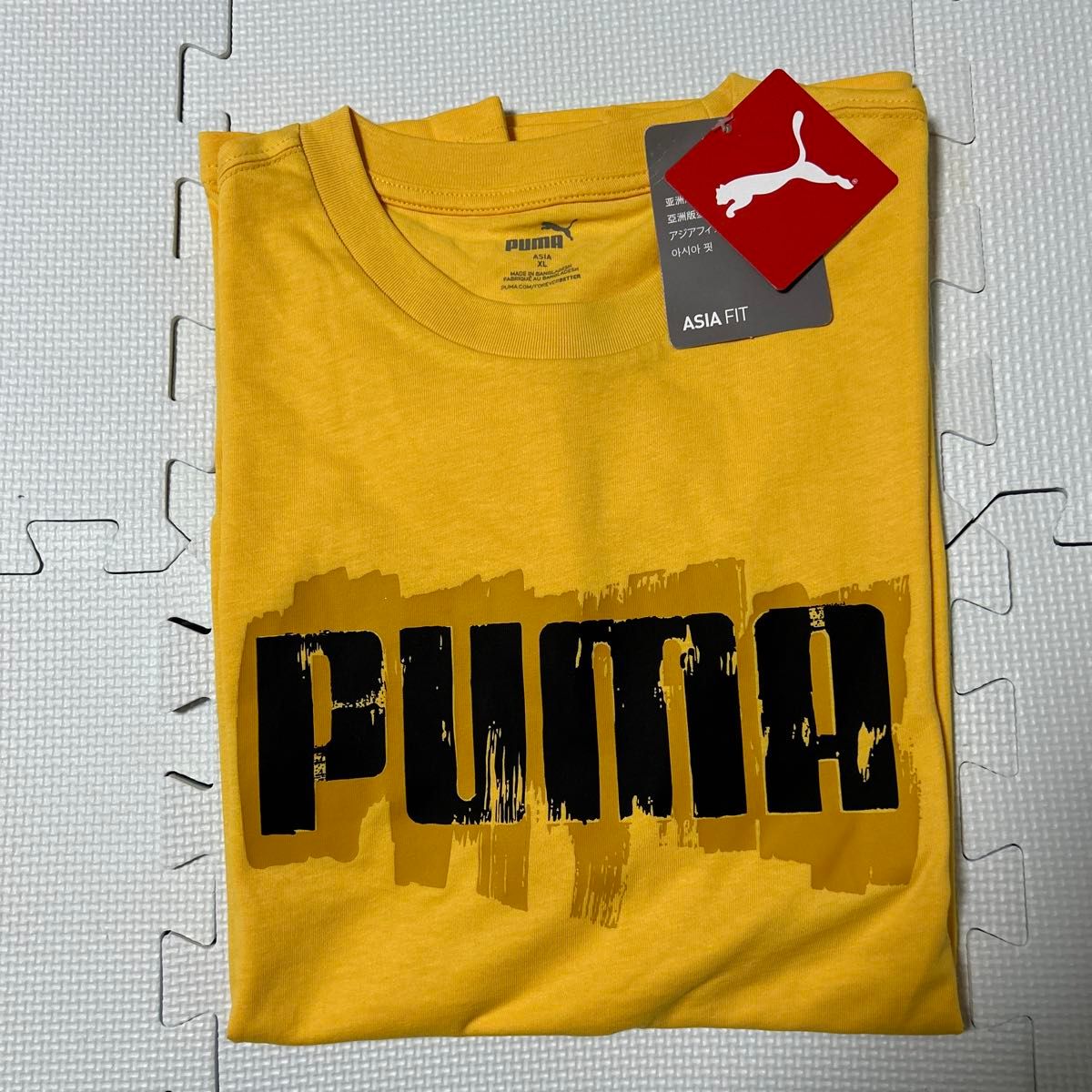 プーマ　PUMA メンズ 半袖Tシャツ　イエロー　XLサイズ　新品未使用