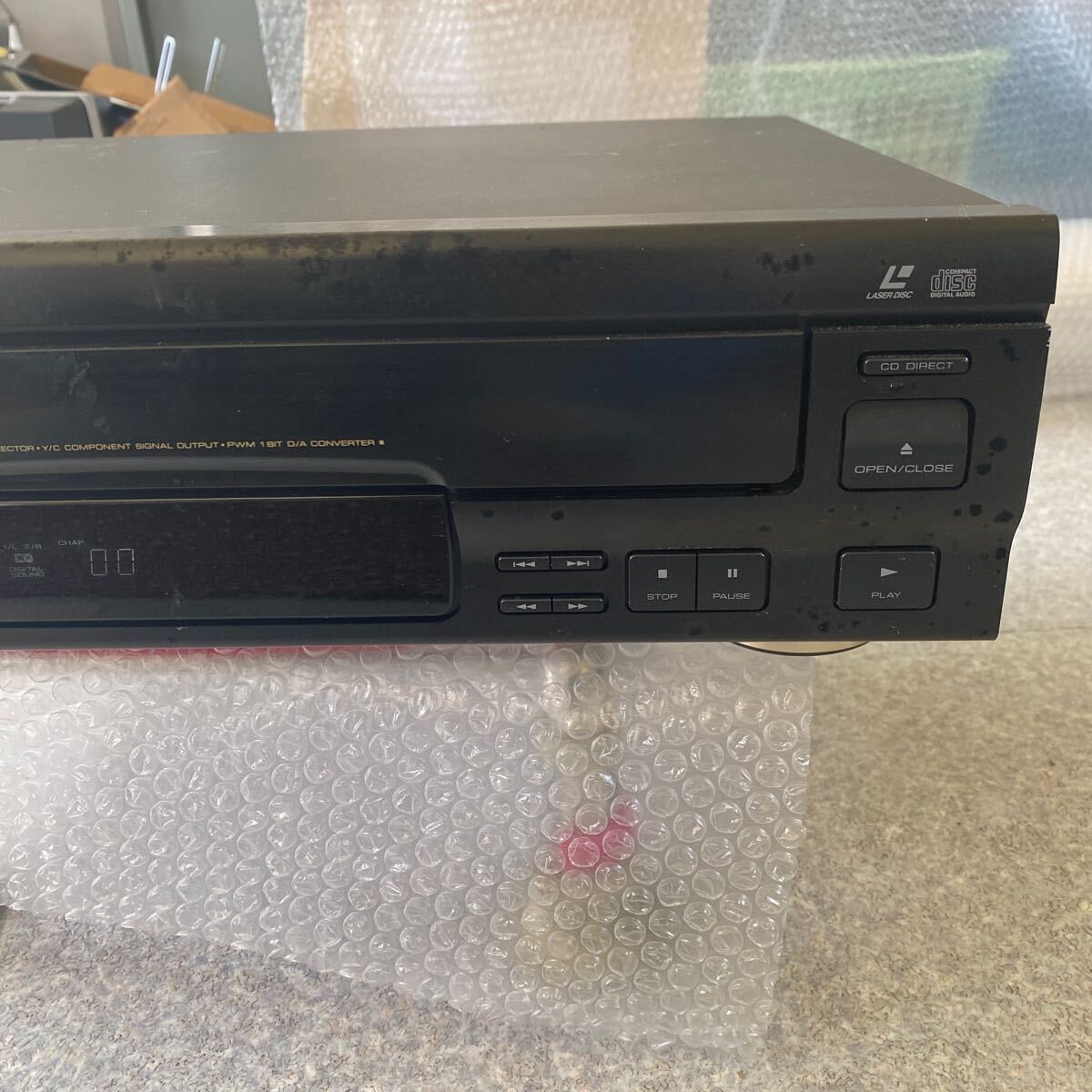 KENWOOD CD CDV LD PLAYER LVD-320 LDプレーヤー 通電OK 中古現状品_画像3