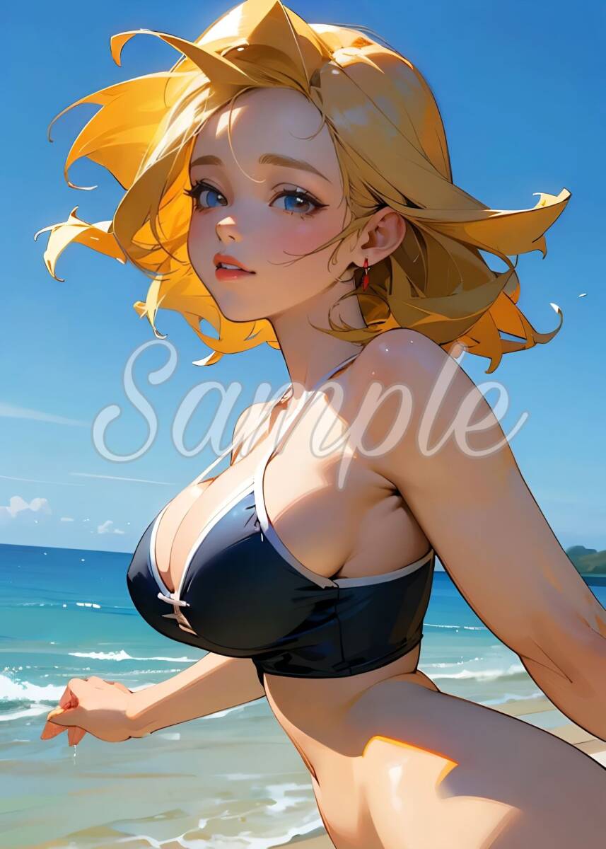 Vol,12503【高画質】A4サイズ アートポスター グラビア イラスト コスプレ モデル セクシー かわいい 美人 美少女 美女 アニメ ACGの画像1