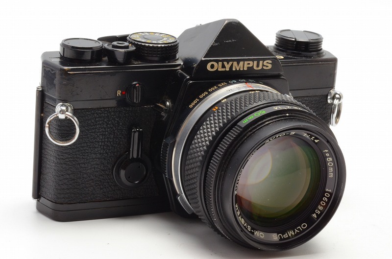 OLYMPUS OM-1N Black ＋ ZUIKO MC AUTO S 50mm F1.4 標準レンズ MF一眼レフカメラ 9664の画像3