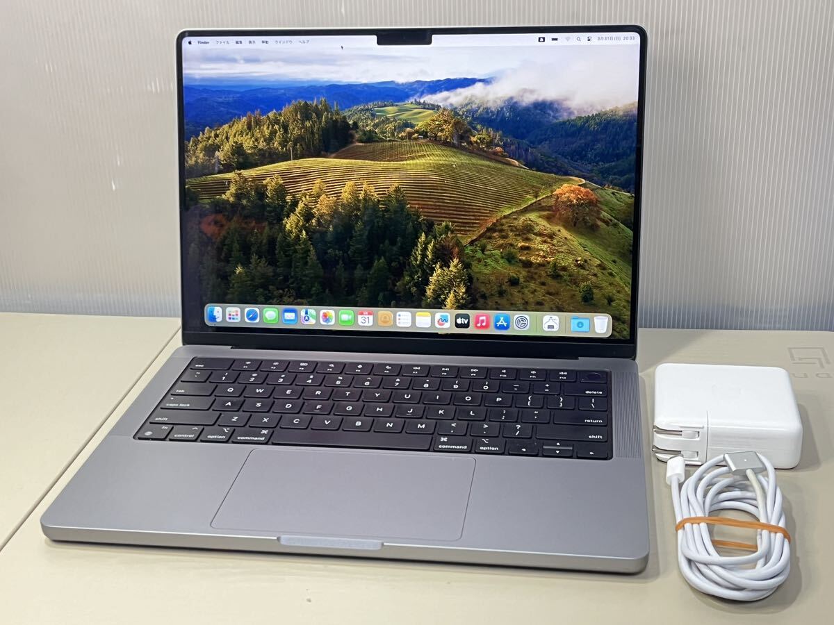 中古美品 Apple MacBookPro 14-inch 2021 Apple M1 Pro / 32GB / SSD:1TB / バッテリー充放電回数36回/管理番号55500000001-0000037673の画像1