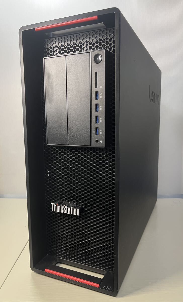 中古ThinkStation P510 Intel E5-1650 V4 3.60GHz / GM206GL Quadro M2000/ 64GB / NVMe:1TB+NVMe:1TB / Win10 Pro 管理番号5550000049481の画像1