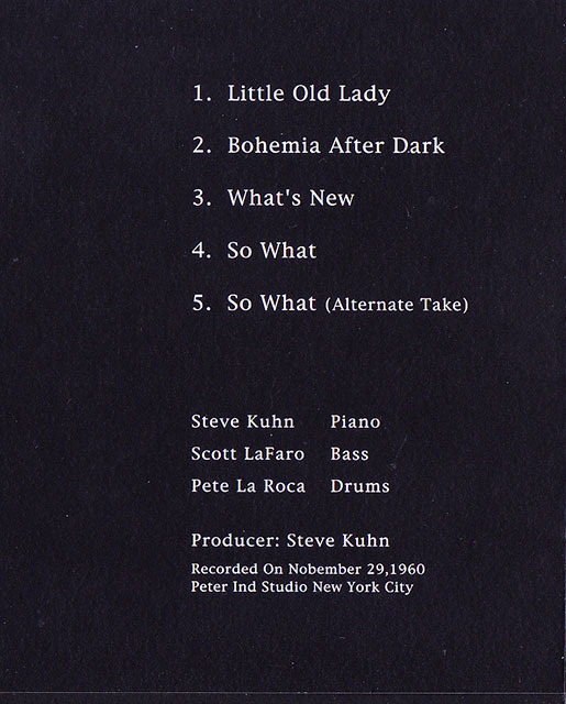 * с лентой бумага жакет название запись фортепьяно * Trio снят с производства CD * Steve * кий n/ Scott * черновой .ro* [ 1960 ] * отличный альбом..