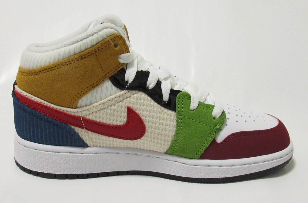 NIKE AIR JORDAN 1 MID SE GS マルチカラー 23cm ナイキ エア ジョーダン ミッド ジュニア レディース DR6957-100_画像5