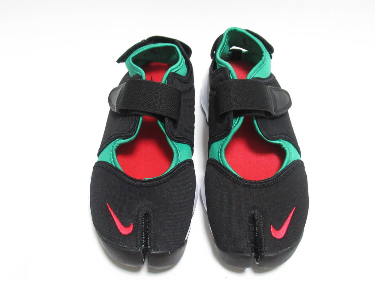 NIKE WMNS AIR RIFT 黒 赤 緑 24cm ナイキ エア リフト スニーカー サンダル ブラック ユニバーシティレッド FN7772-001_画像2