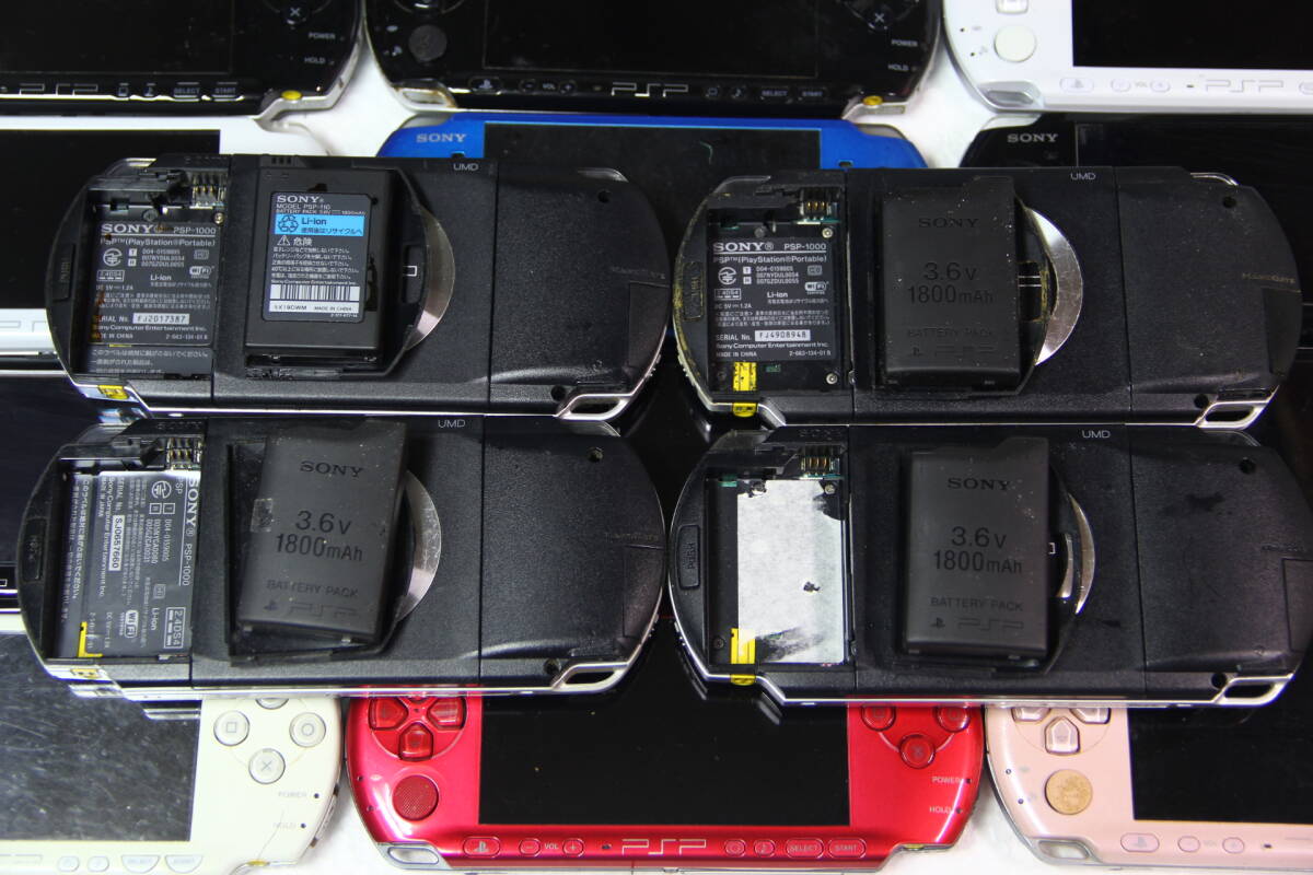 SONY PSP本体 PSP-3000/2000/1000 まとめて16個セット 送料無料 動作未確認のためジャンク品扱いの画像3