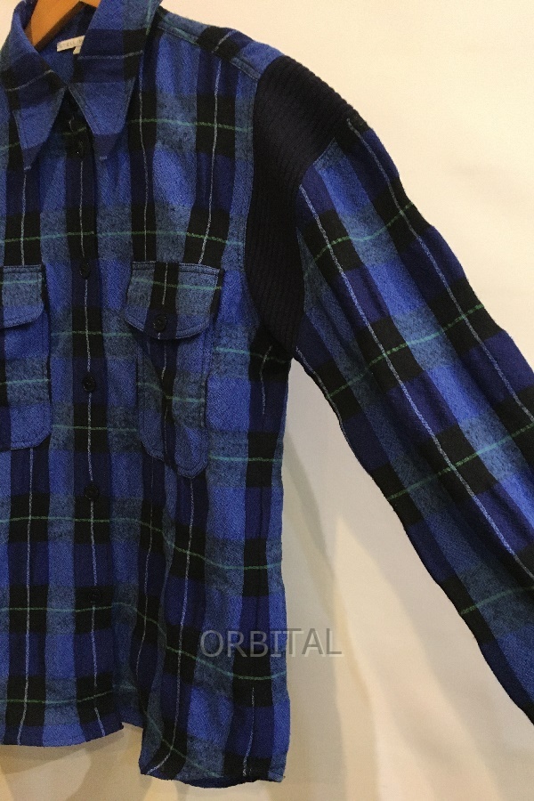 二子玉) Stella McCartney ステラマッカートニー Gwen Shirt ウールコットン チェックシャツ ブルー 34 国内正規 603931SSA51_画像6