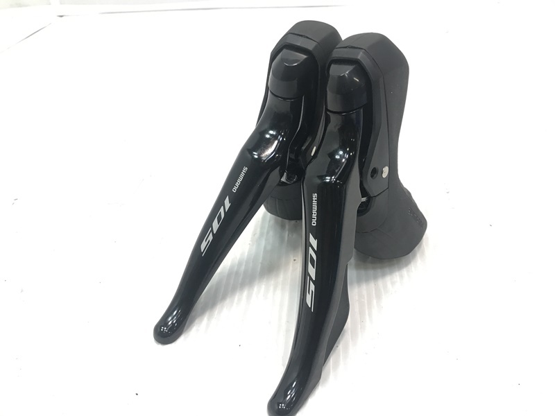 ▼▼未使用品 シマノ SHIMANO 105 油圧ディスクブレーキ デュアルコントロールレバー STIレバー 左右セット 2×11s_画像2