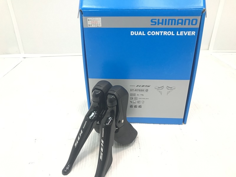 ▼▼未使用品 シマノ SHIMANO 105 油圧ディスクブレーキ デュアルコントロールレバー STIレバー 左右セット 2×11s_画像1