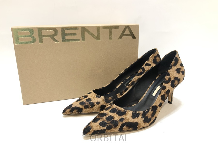 経堂) BRENTA ブレンタ 22AW 未使用 Leopard Pumps レオパードパンプス 38 定価￥53,900- アパルトモン扱_画像1