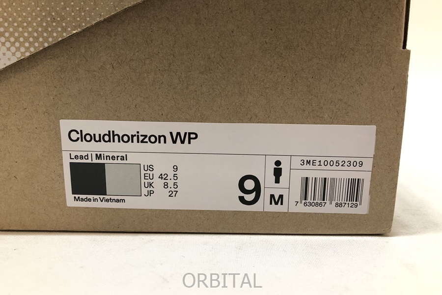 経堂)未使用 On Cloudhorizon WP 1 M 24SS オン クラウドホライゾン ウォータープルーフ メンズ ハイキングシューズ 27cm_画像9