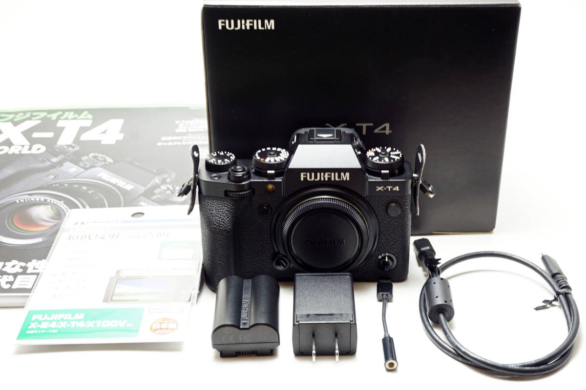 フジフイルム X-T4 ボディ ブラック ショット数989 R6 4/9購入 マップカメラの美品ですの画像1