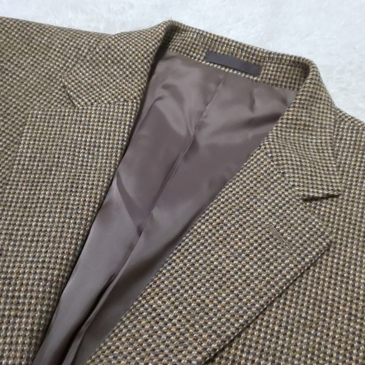 [ ultimate beautiful goods ]BURBERRY LONDON Burberry London cashmere . tailored jacket blaser khaki formal men's ML corresponding 