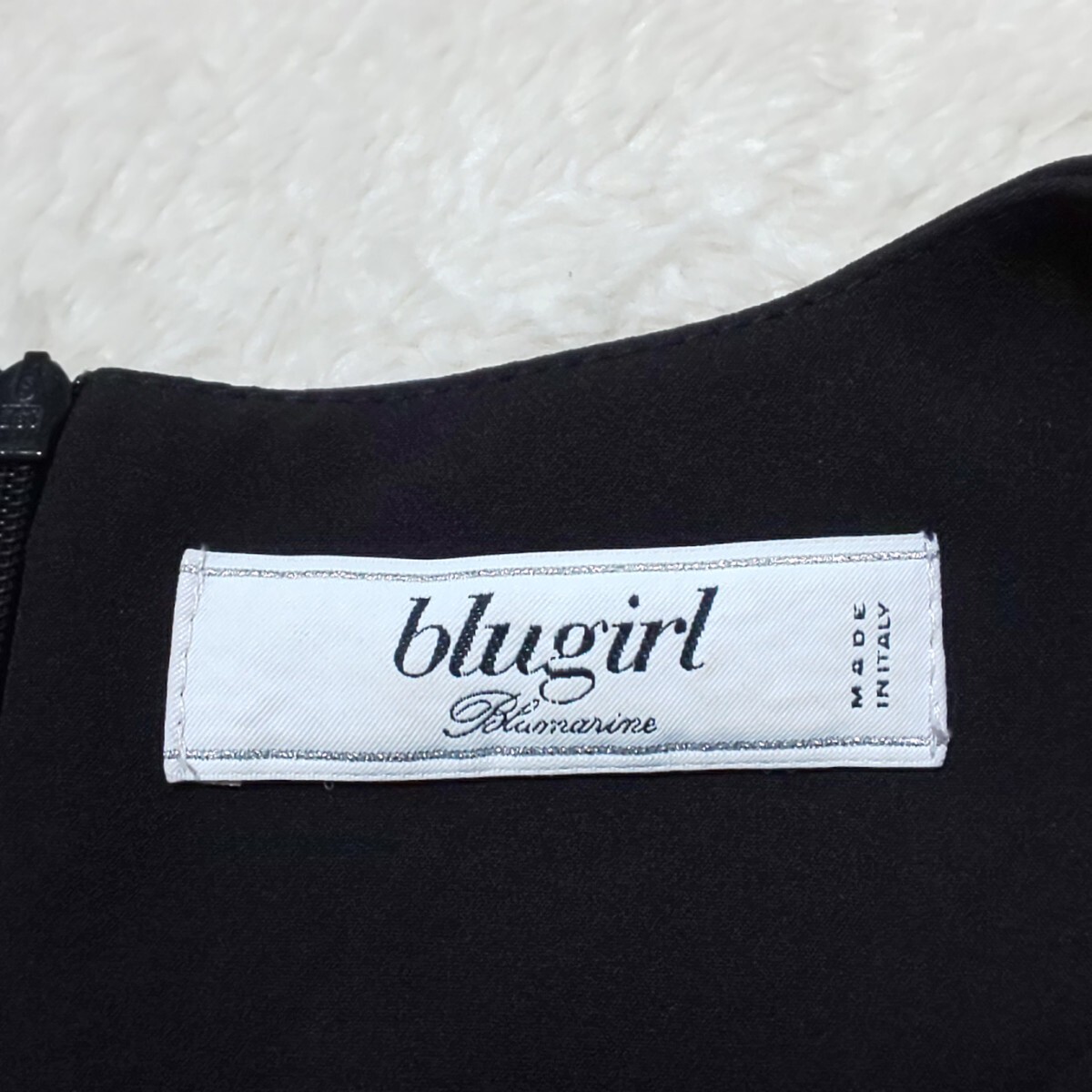 定価60,500円【極美品/伊製】Blugirl ブルーガール ビジュー付ストレッチワンピース ノースリーブワンピース ドレス レディース 38/Mサイズ_画像7