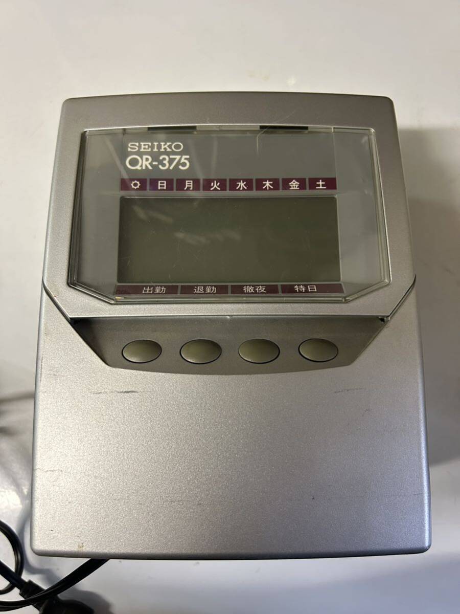 ★セイコープレシジョン タイムレコーダー QR-375の画像3