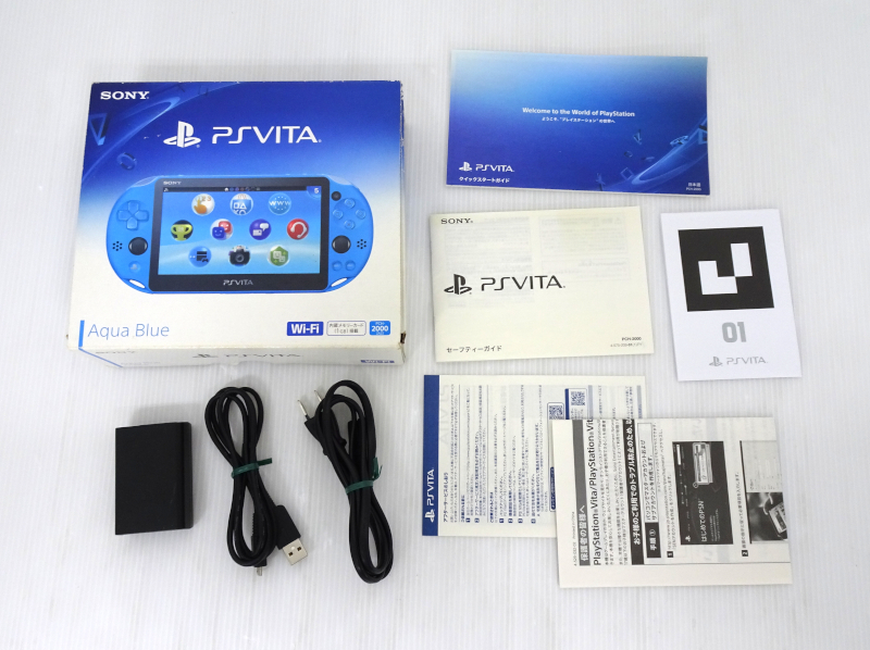 SONY PSVITA アクアブルー PCH-2000 動作確認済 付属品完品の画像7