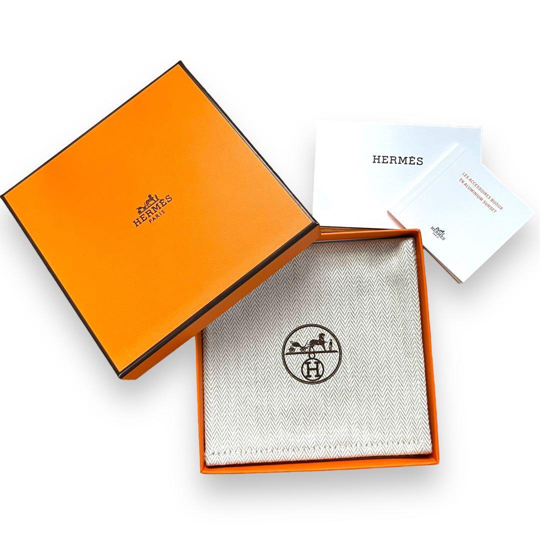 【新品　未使用】　エルメス　ネックレス　ループグラン　ボルドー　ペンダント　HERMES アクセサリー アルミニウム　レザー　am4