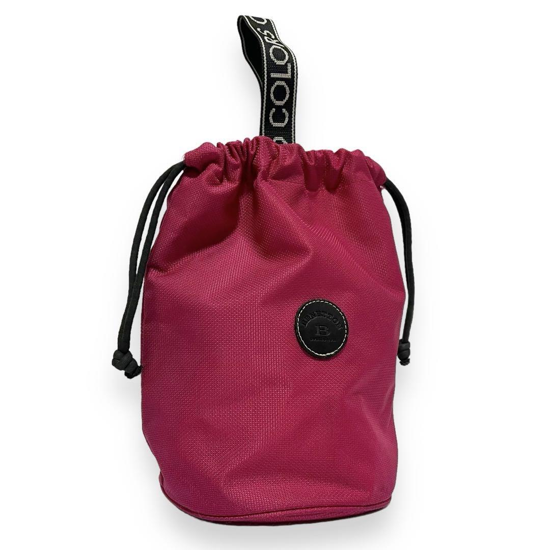  united color zob Benetton UNITED COLORS OF BENETTON handbag pouch bucket pouch sport bag nylon pink 547