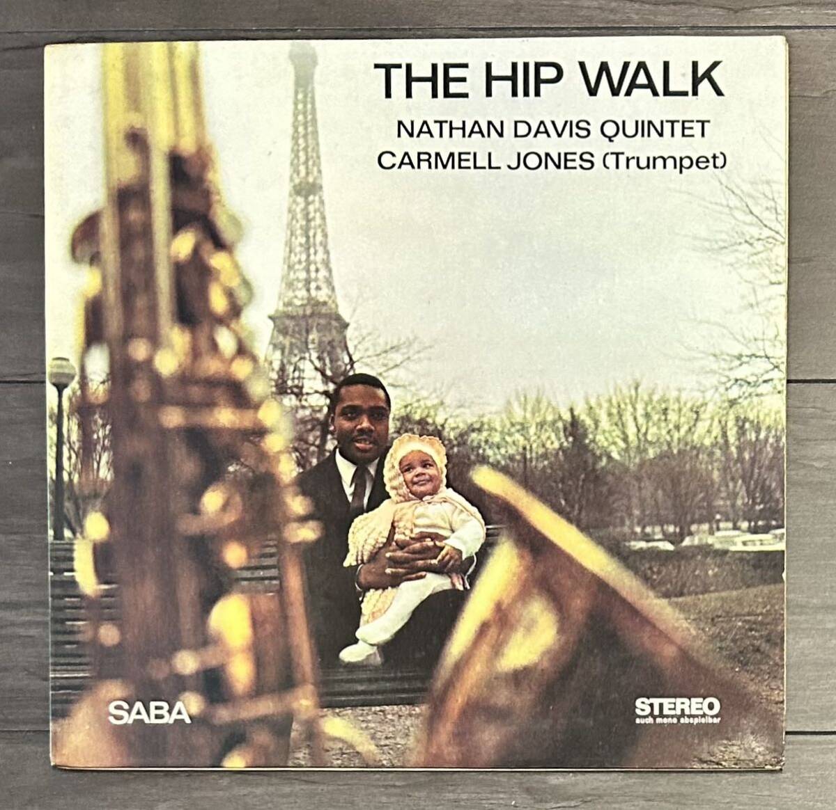 独SABA完全オリジナル NATHAN DAVIS / HIP WALK GERMAN ORIGINAL PINK TREEラベル 内溝 COAT / Spiritual Euro Black Jazz rare grooveの画像1