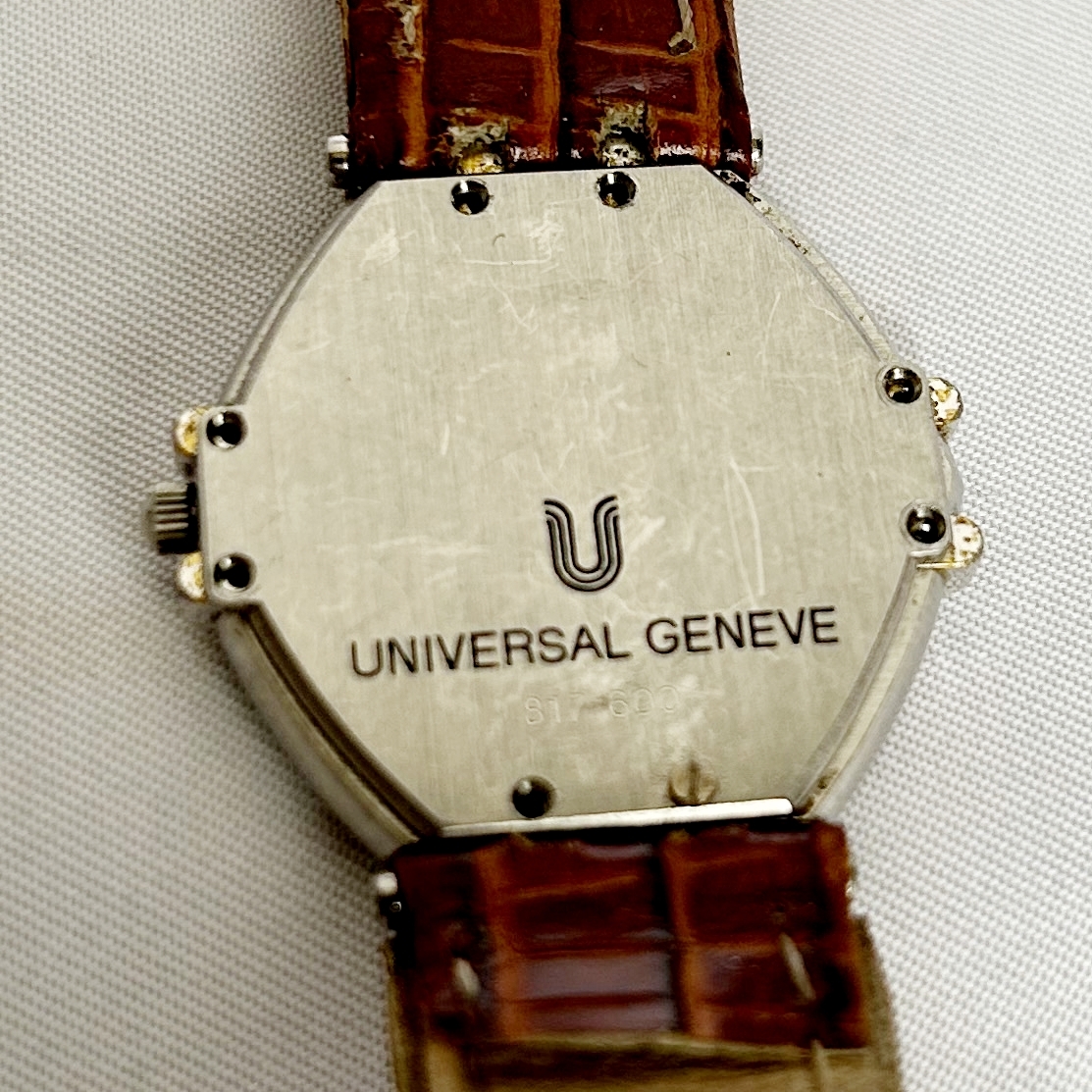 【3本ロット ジャンク】 ULYSSENARDIN TITONI UNIVERSALGENEVE アンティークウォッチ メンズ腕時計 機械式手巻き自動巻きの画像8