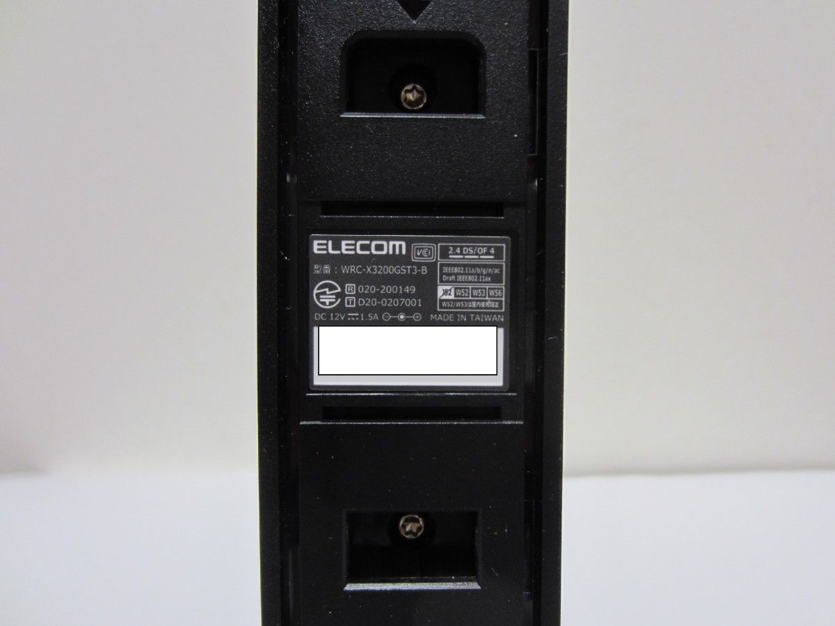 ELECOM Wi-Fi6axルーター　WRC-X3200GST3-B