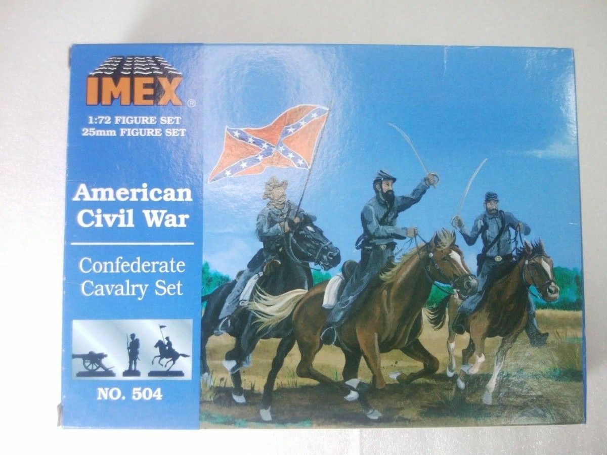 【当時物】IMEX 1/72 アメリカ南北戦争 南軍騎馬兵/歩兵 セット